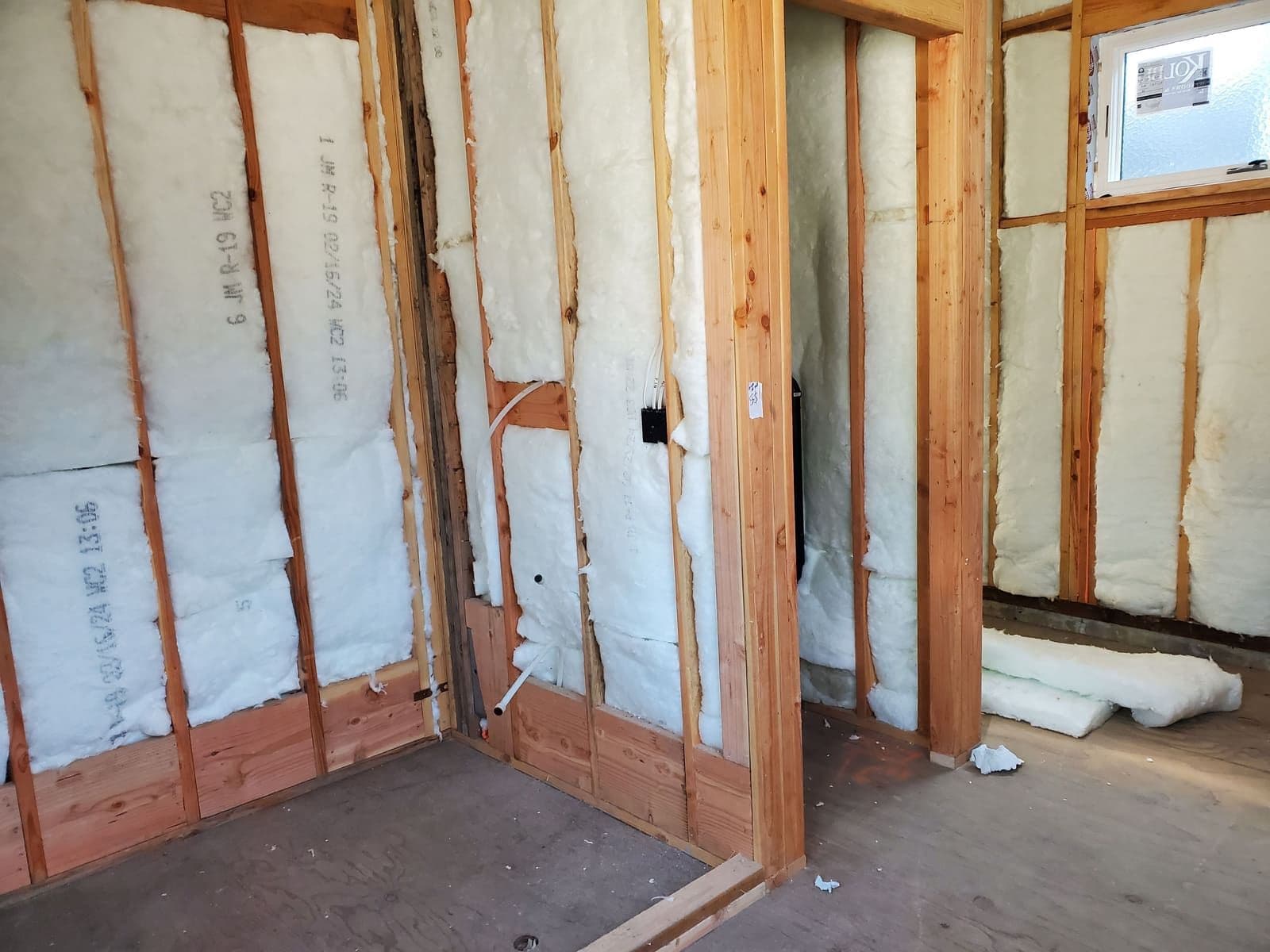 Electrical rough-in for a new ADU build
