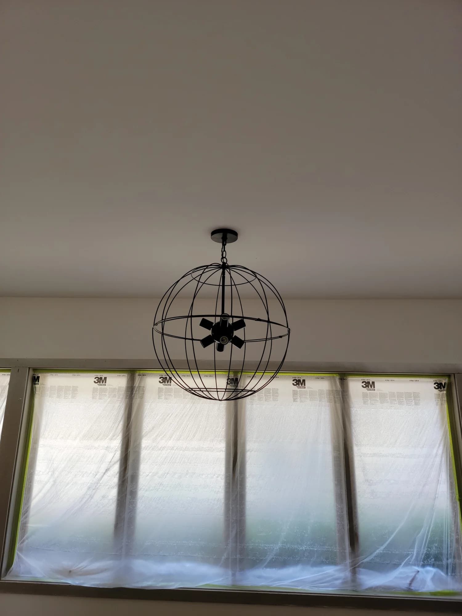 Decorative fixture in a school space