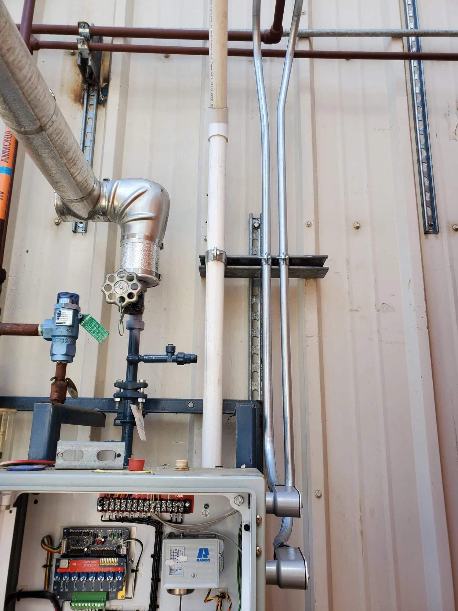 Conduit serving warehouse equipment
