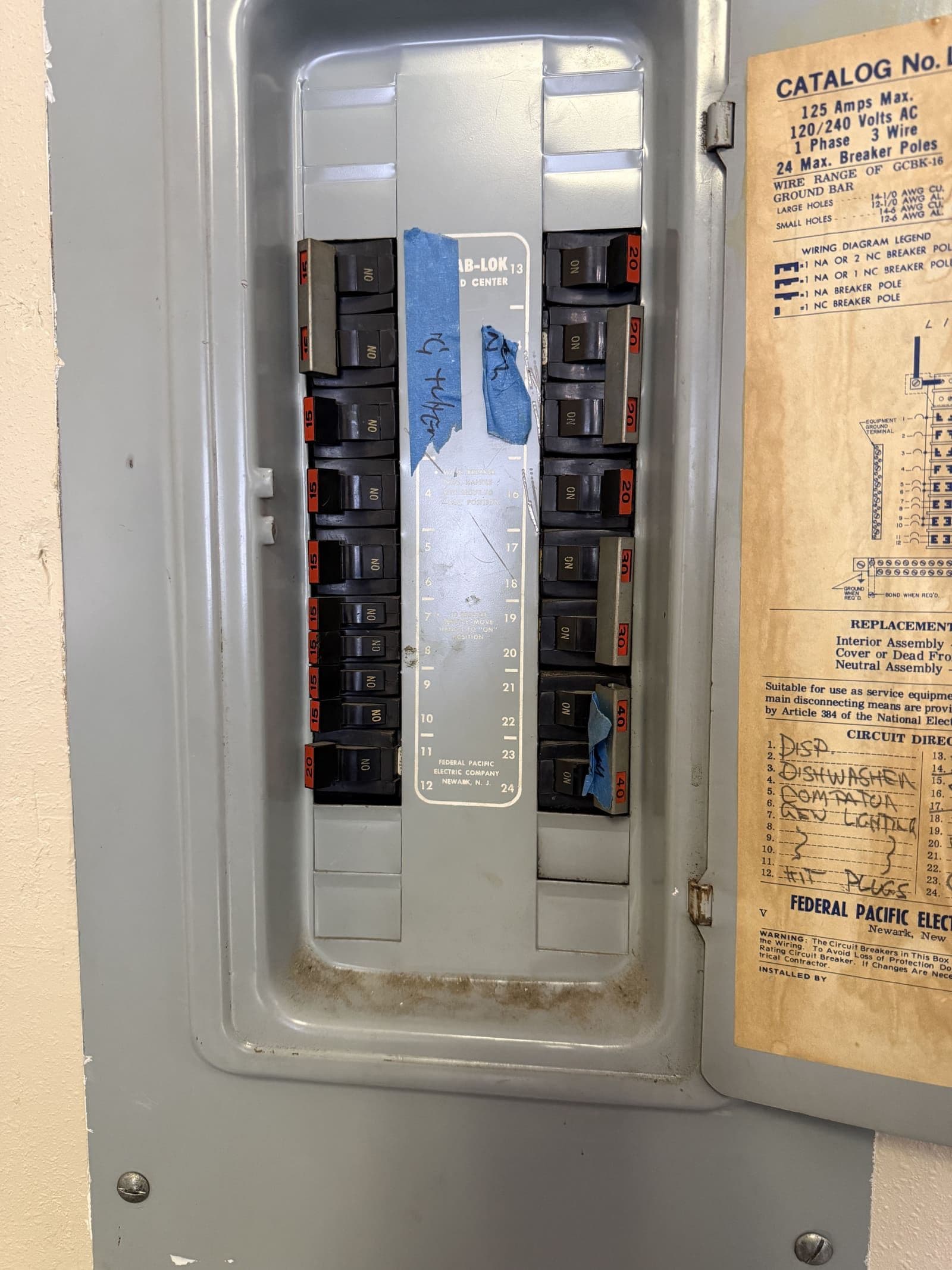 New panel installed after FPE removal