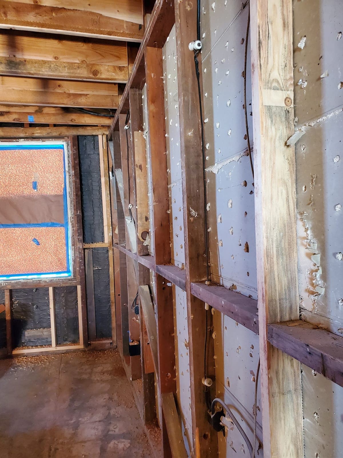 Whole-house rewire — open-wall phase