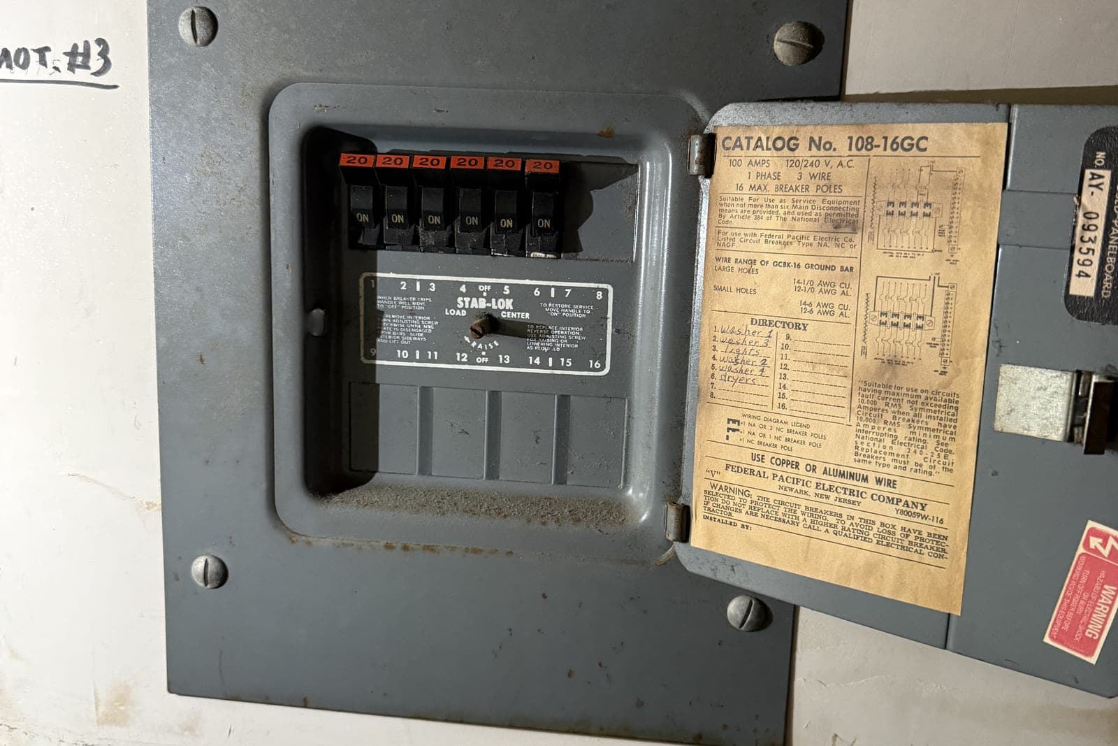 Federal Pacific panel replacement in Monte Sereno, CA