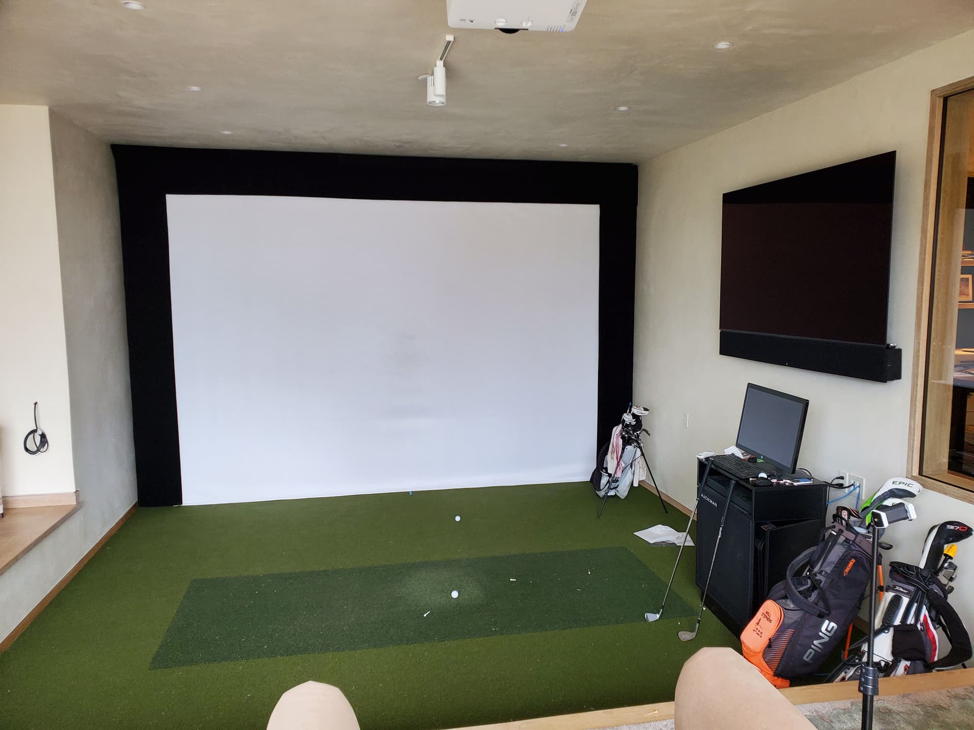 Man cave lighting setup in Morgan Hill, CA