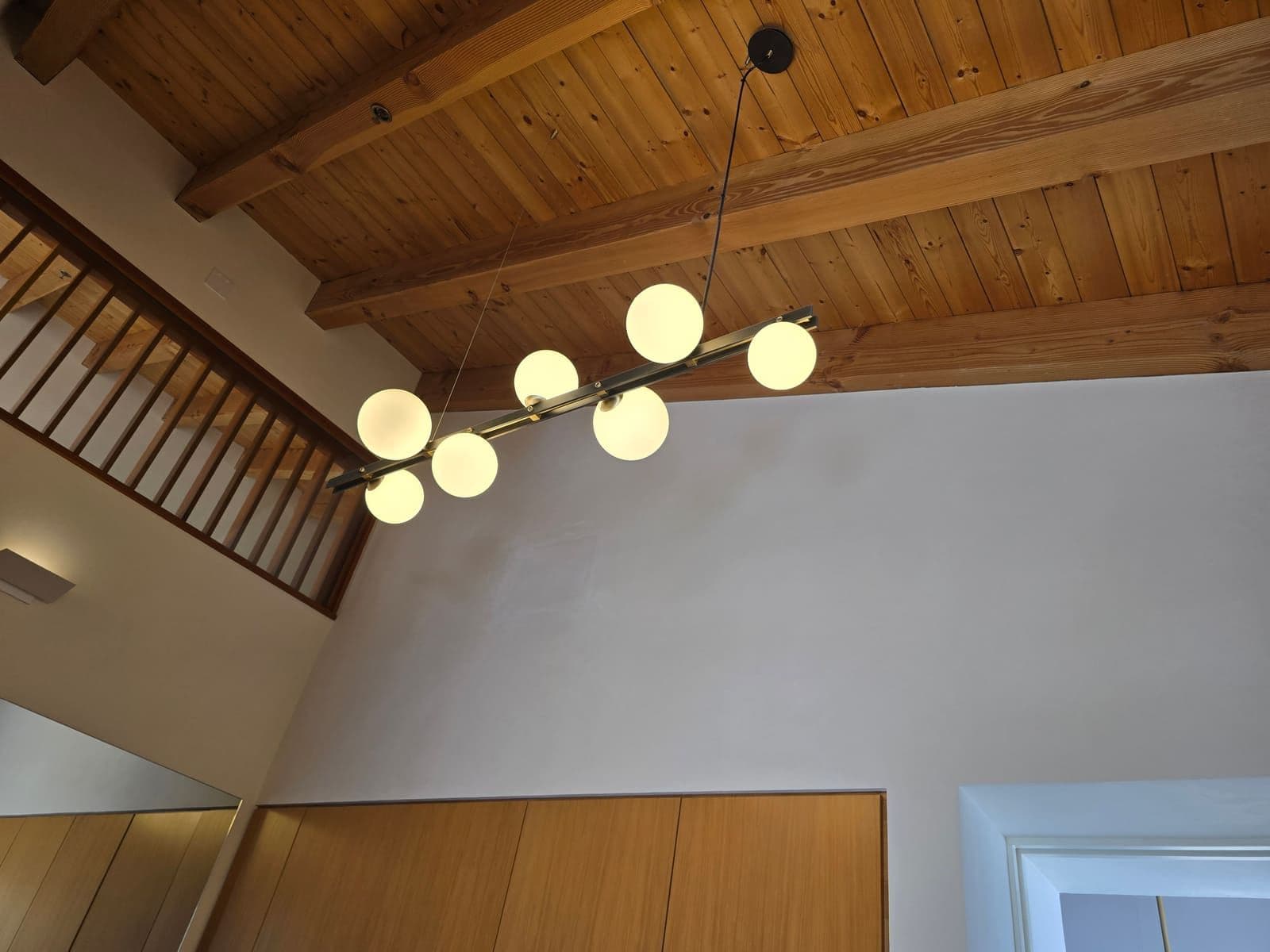 Clustered globe pendant lights