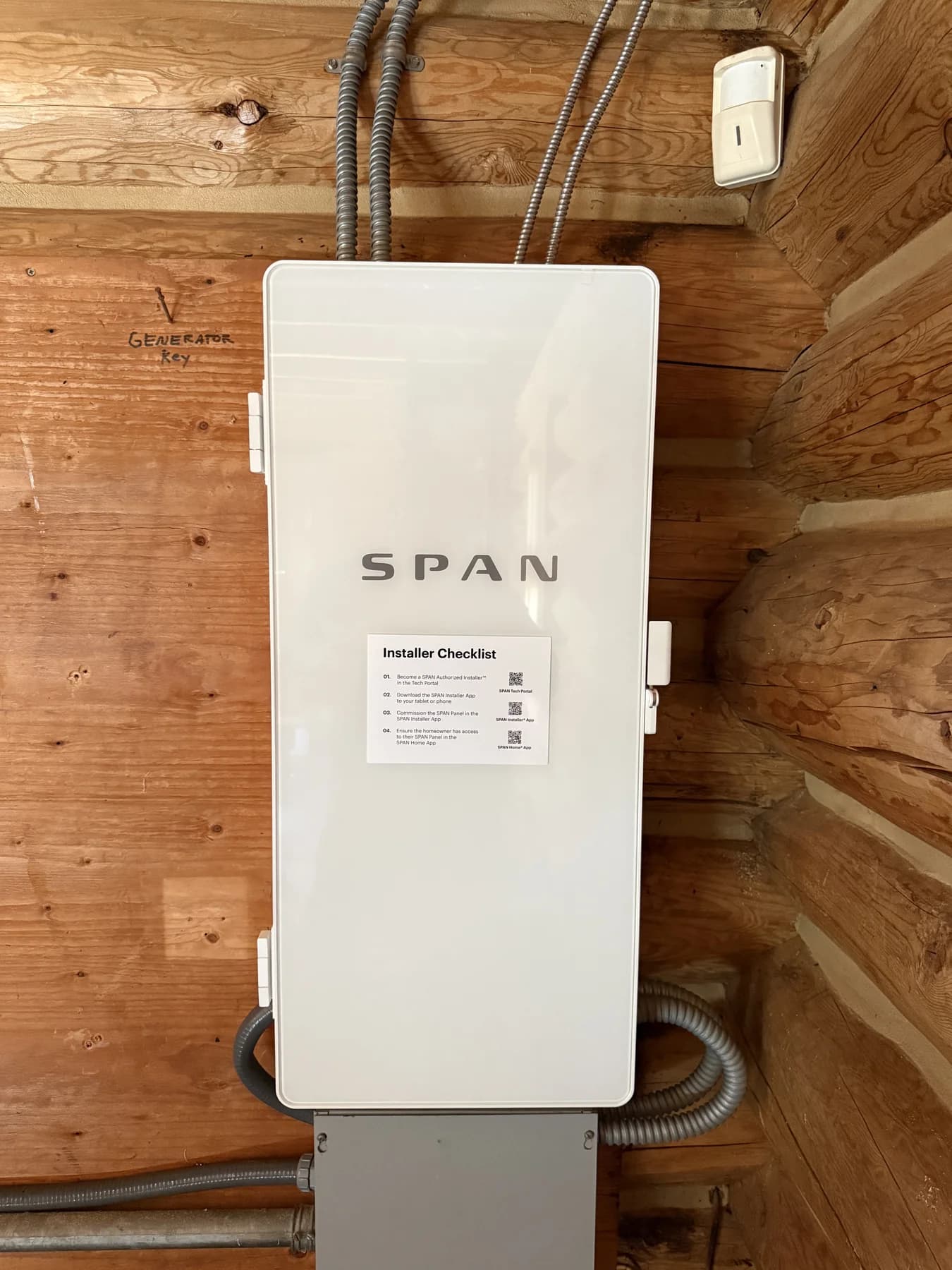 SPAN electrical panel and adjacent electrical equipment