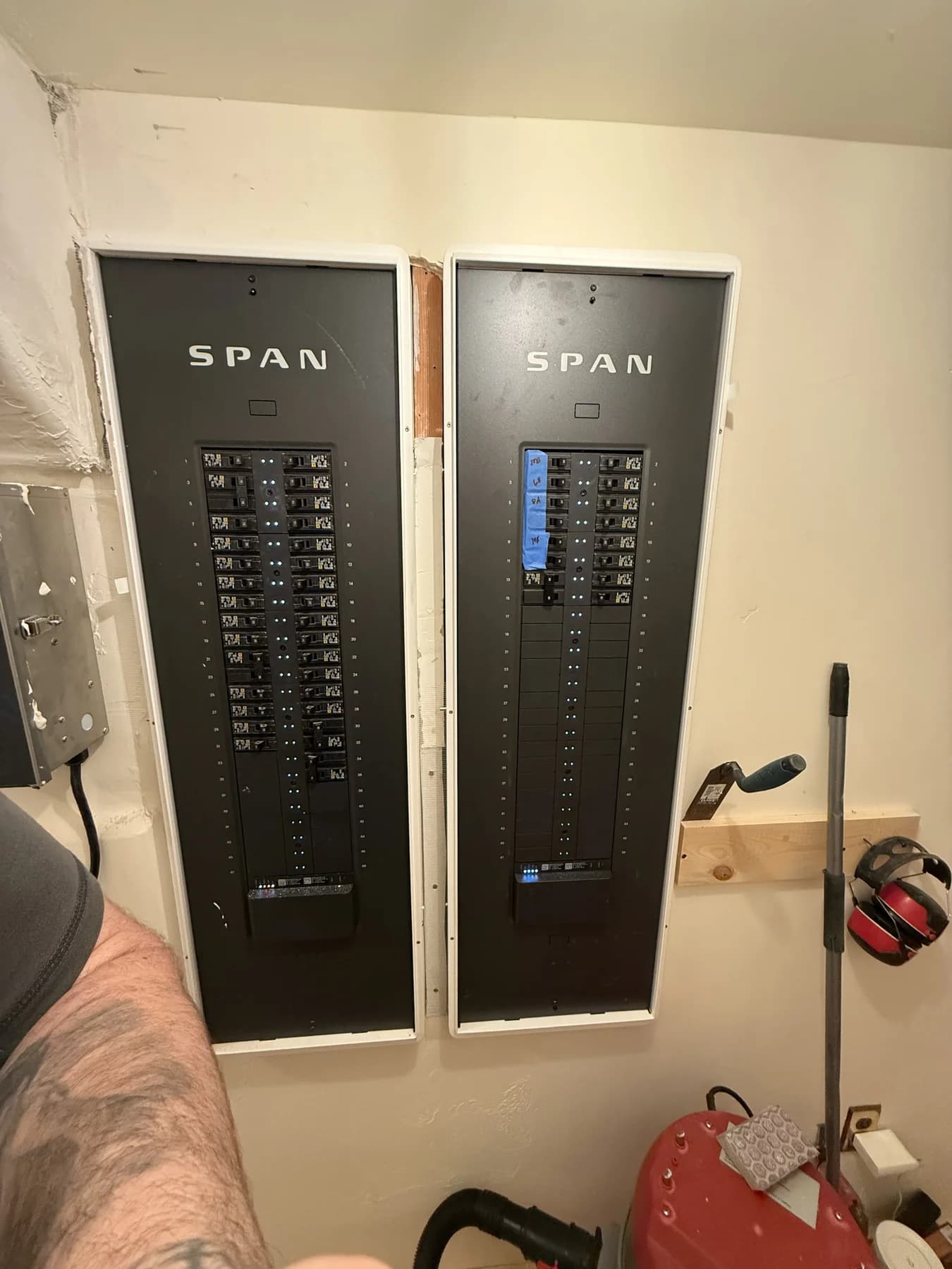 SPAN electrical panel in a residential installation