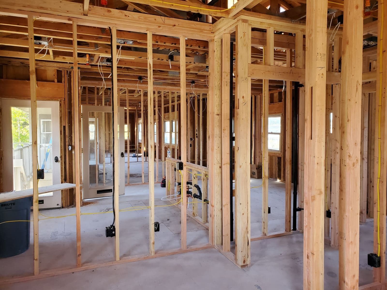 Whole house rewire in progress