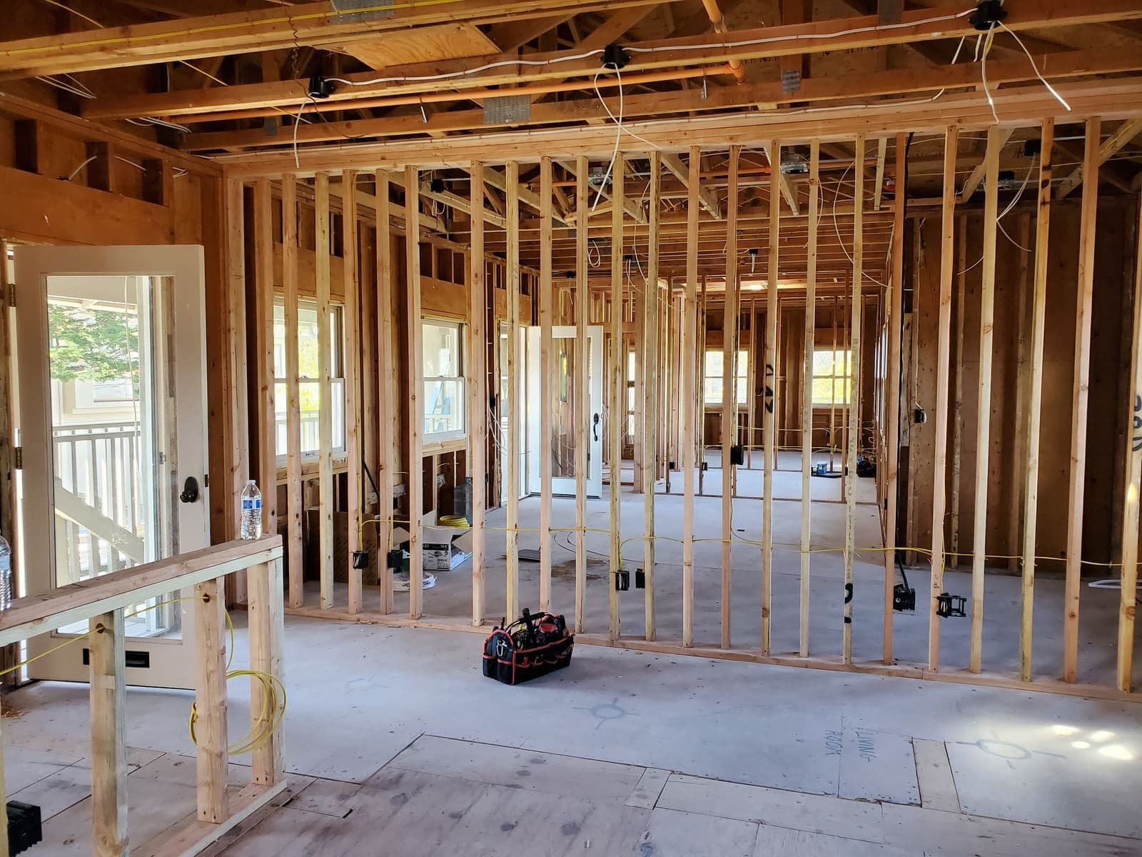 New wiring run during full house rewire