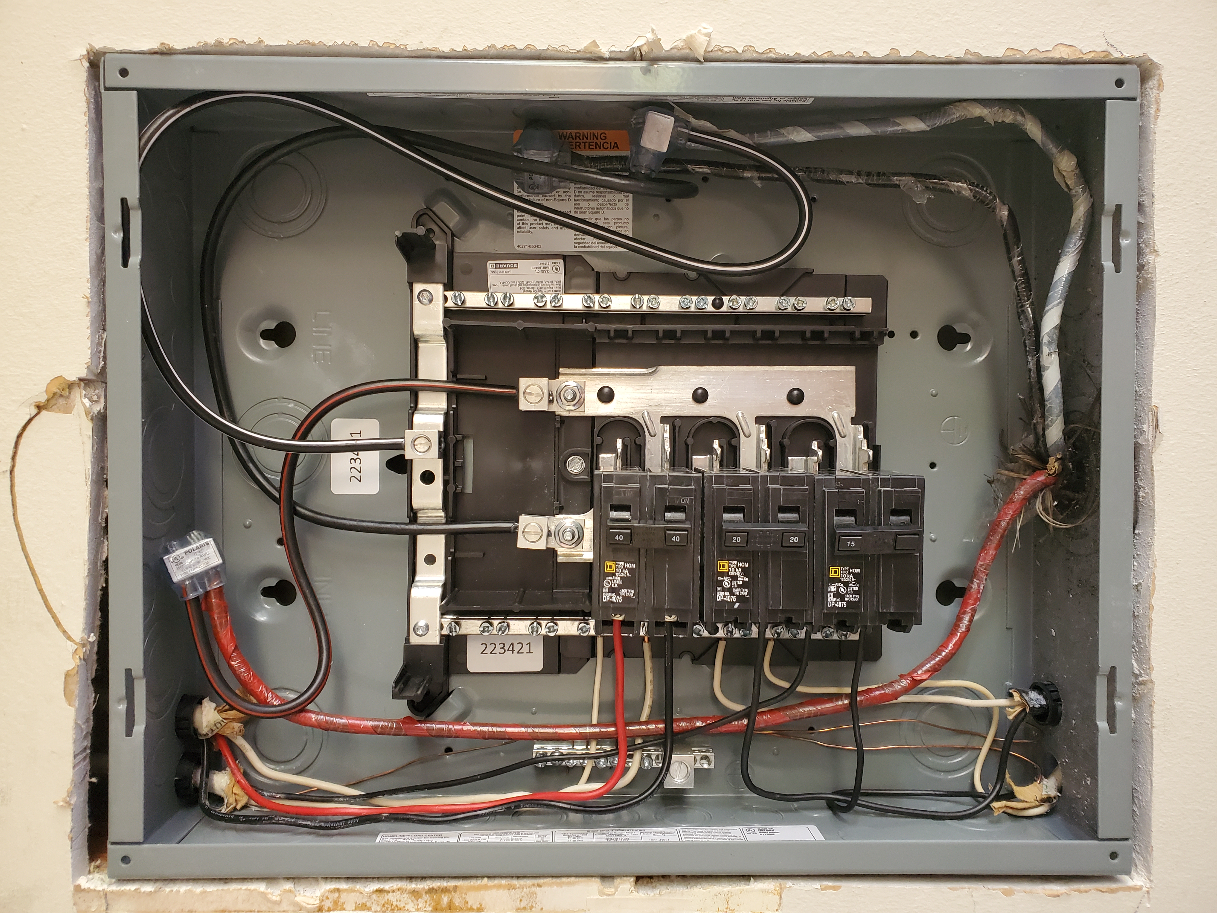 Inspector reviewing panel during safety inspection