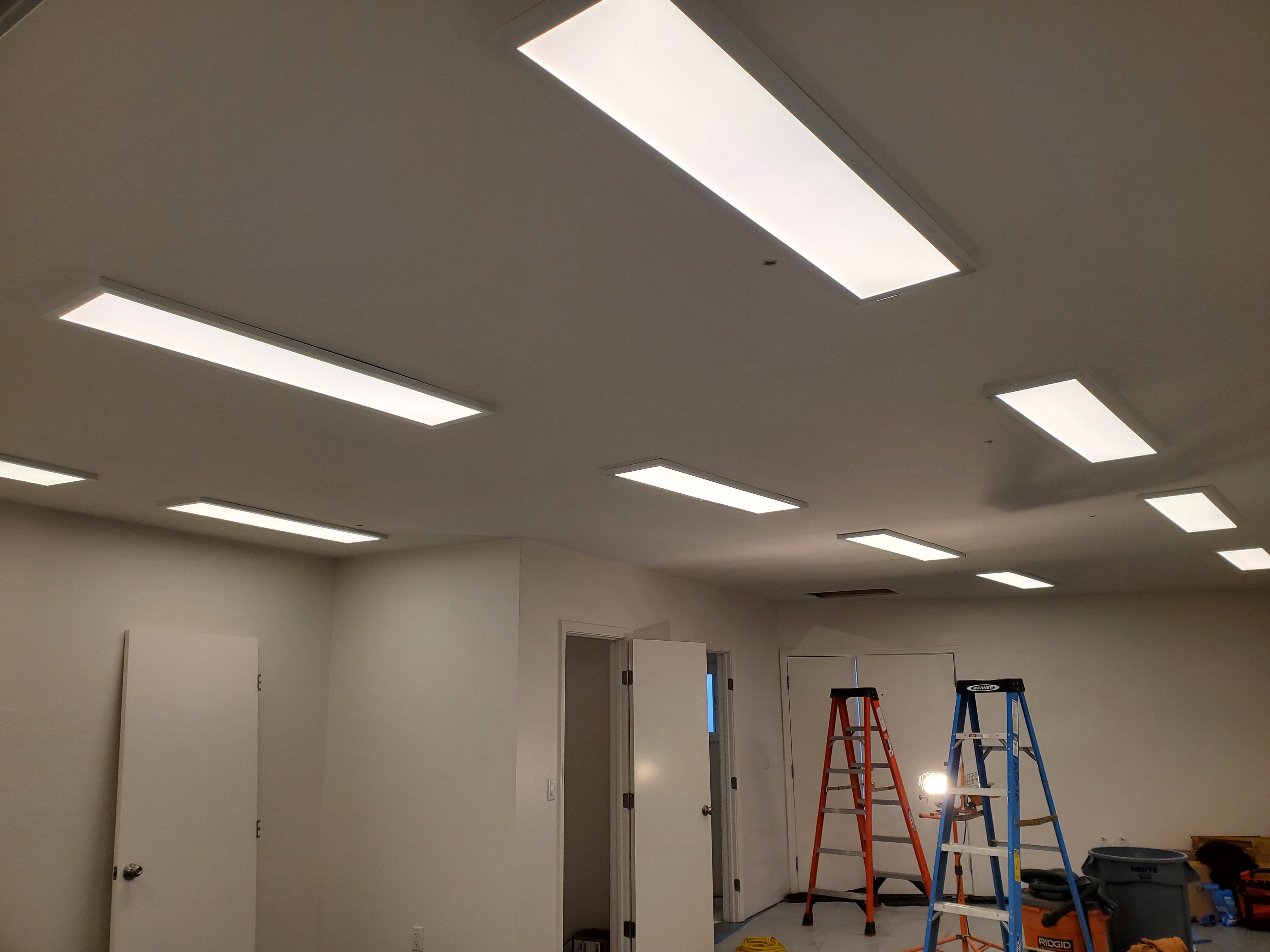 Office lighting installation in Sunnyvale, CA